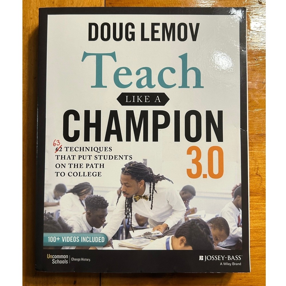 Teach Like a Champion 3.0 Paperback 63 Techniques Education Book by Doug Lemov